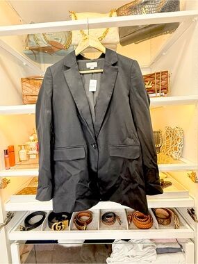 Loft Black Single-Button Women's Blazer NWT